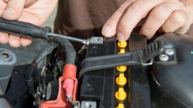 Ilustrasi aki sepeda motor