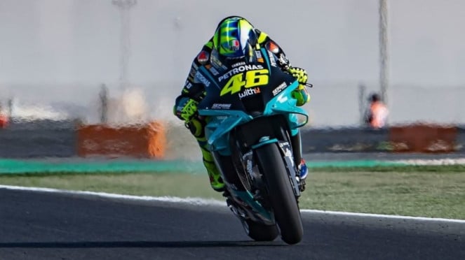 Pembalap Petronas Yamaha SRT, Valentino Rossi. 