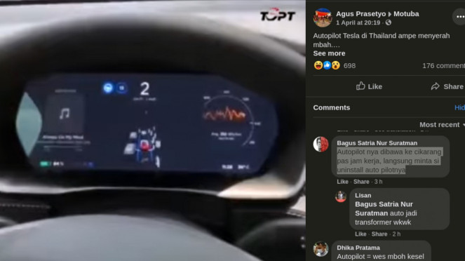 Sistem Autopilot mobil Tesla menyerah saat terjebak macet.
