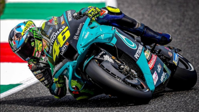 Pembalap Petronas Yamaha SRT, Valentino Rossi. 