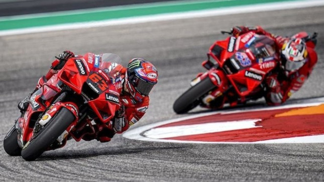 Pembalap Ducati, Pecco Bagnaia dan Jack Miller