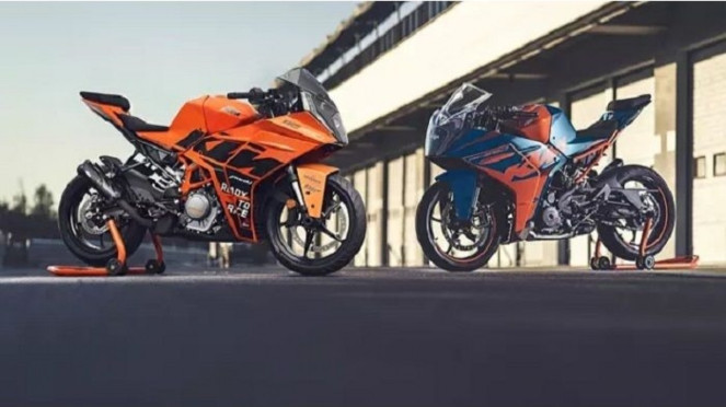 Ilustrasi gambar motor KTM RC edisi MotoGP