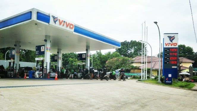 SPBU Vivo di kawasan Bintaro.