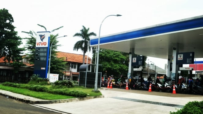 SPBU Vivo di kawasan Bintaro.