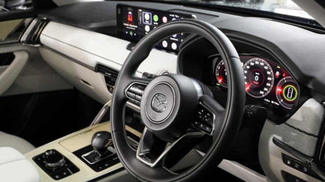 Ilustrasi gambar interior mobil Mazda CX-60 Terbaru