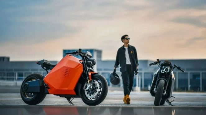 Ilustrasi gambar motor listrik Davinci Motor