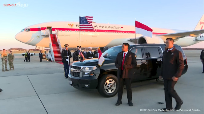 Chevrolet Suburban yang digunakan Presiden Jokowi di Amerika Serikat