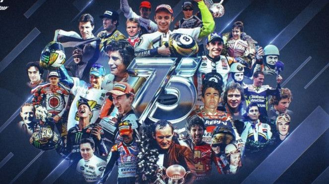Logo spesial 75 tahun MotoGP