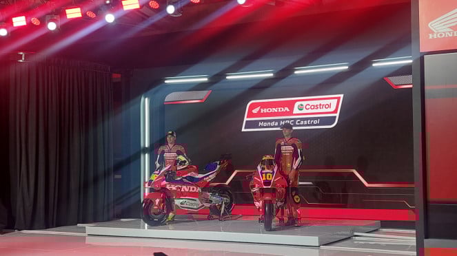 Peluncuran tim Honda MotoGP 2025, Luca Marini dan Joan Mir