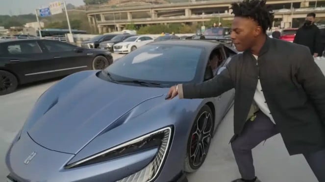 YouTuber IShowSpeed kagum dengan BYD Yangwang U9