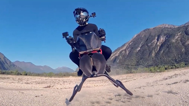 Motor terbang rancangan Volonaut Airbike