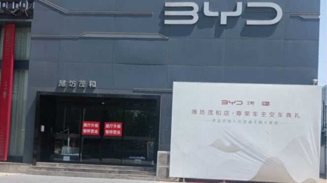 Dealer BYD tutup di Shandong, China