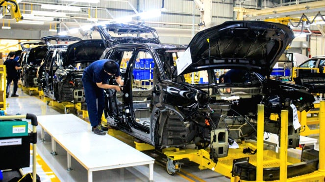 Pabrik produksi GAC AION di Purwakarta