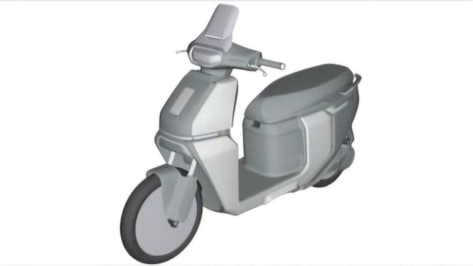TVS Patenkan Desain Skuter Listrik Baru di Indonesia