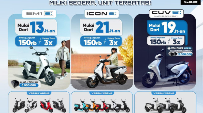 Promo motor listrik Honda