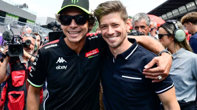 Valentino Rossi dan Casey Stoner