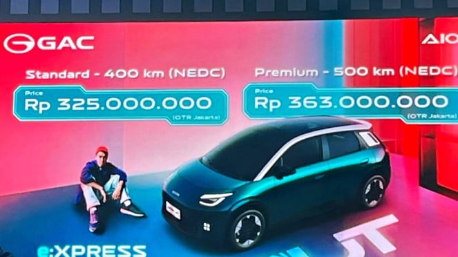 Pengumuman harga Aion UT