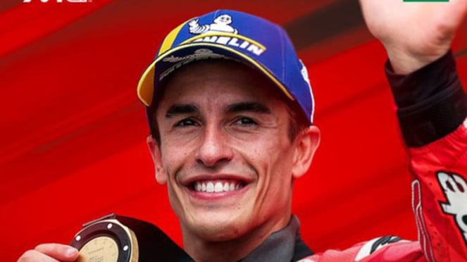 Pembalap Ducati Lenovo Marc Marquez