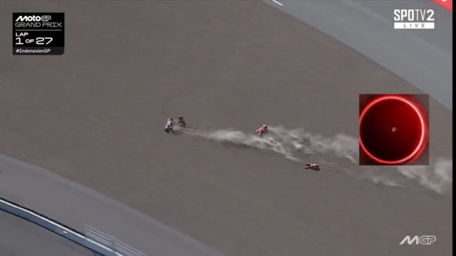 Insiden kecelakaan Marc Marquez di MotoGP Mandalika 2025