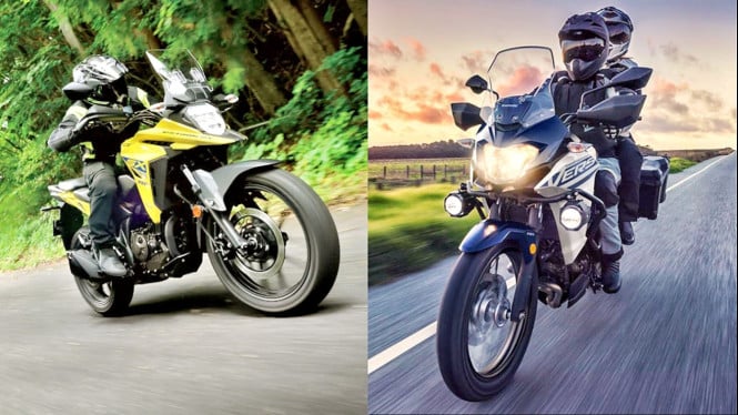 Suzuki V-Strom 250 SX (kiri) vs Kawasaki Versys-X 250