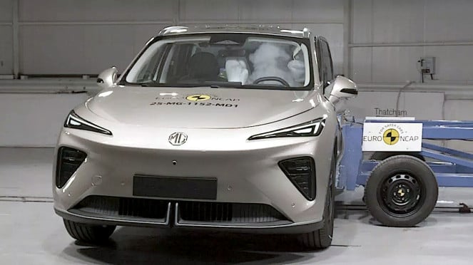 Bocoran MG S6 EV saat uji tabrak EURO NCAP.