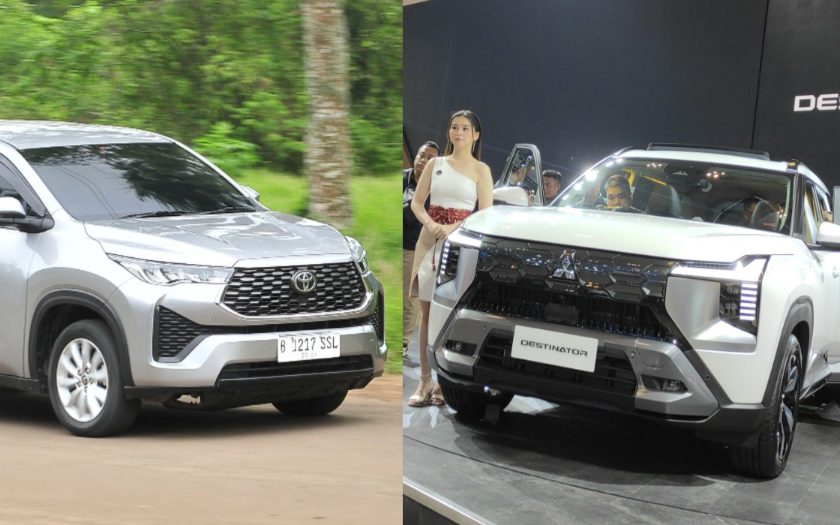 Komparasi Mitsubishi Destinator vs Toyota Kijang Innova Zenix Gasoline, Mana Lebih Powerful?