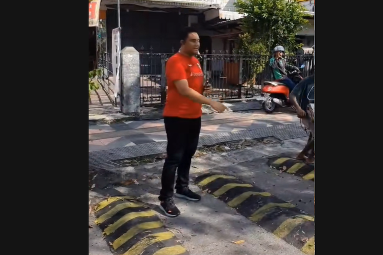 polisi tidur, Polisi tidur, polisi tidur di Klaten, polisi tidur klaten, polisi tidur jumbo, Polisi Tidur di Klaten Dibongkar Setelah Viral di Media Sosial