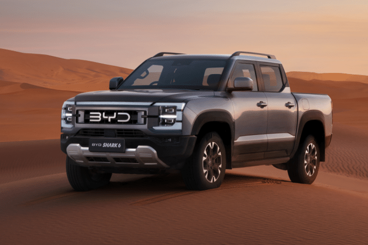 plug in hybrid, PHEV, Build Your Dreams, BYD Shark 6, BYD Rilis Pikap Kabin Ganda PHEV, Saingi Ranger dan Triton