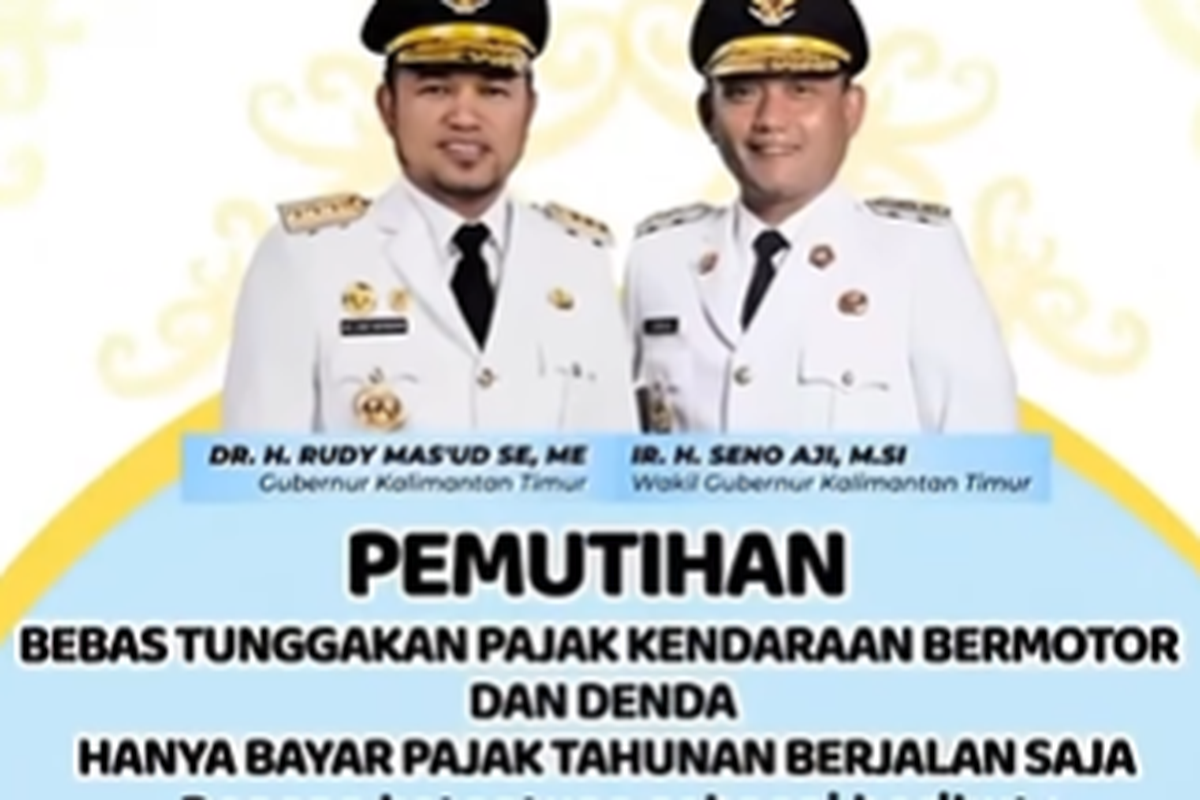 Pemutihan Pajak Kendaraan di Kaltim Segera Berakhir