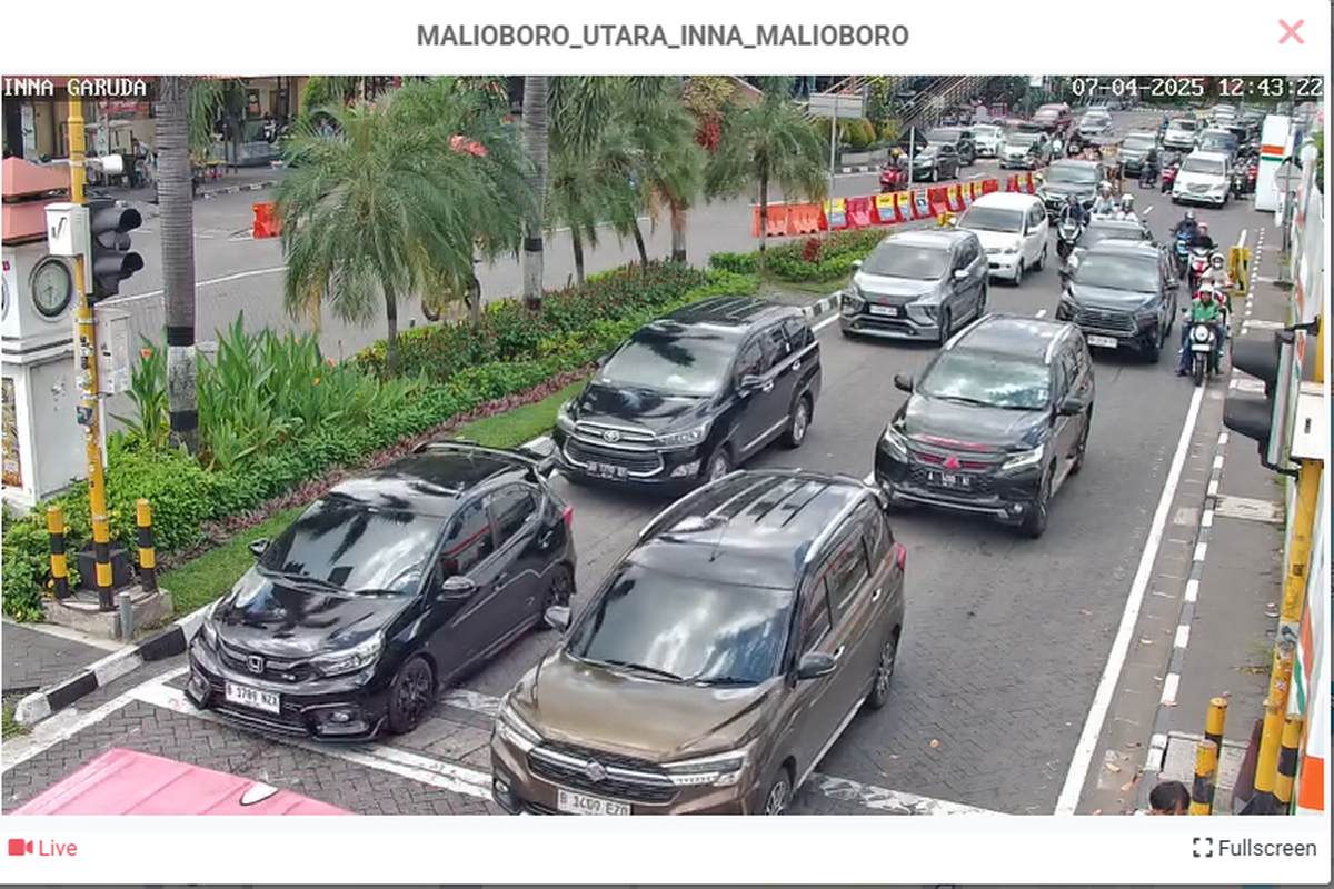 Kawasan Malioboro Yogyakarta Masih Terpantau Ramai