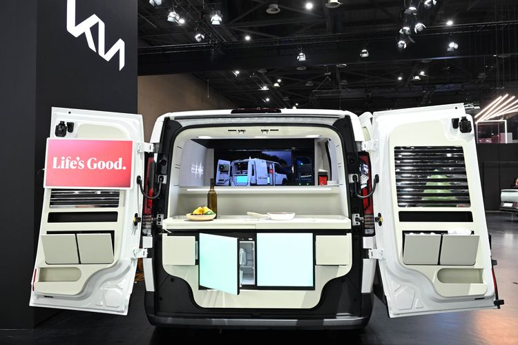 mobil, mobil baru, mobil konsep, Kia dan LG Kolaborasi Ciptakan Mobil untuk Bekerja dan Rekreasi