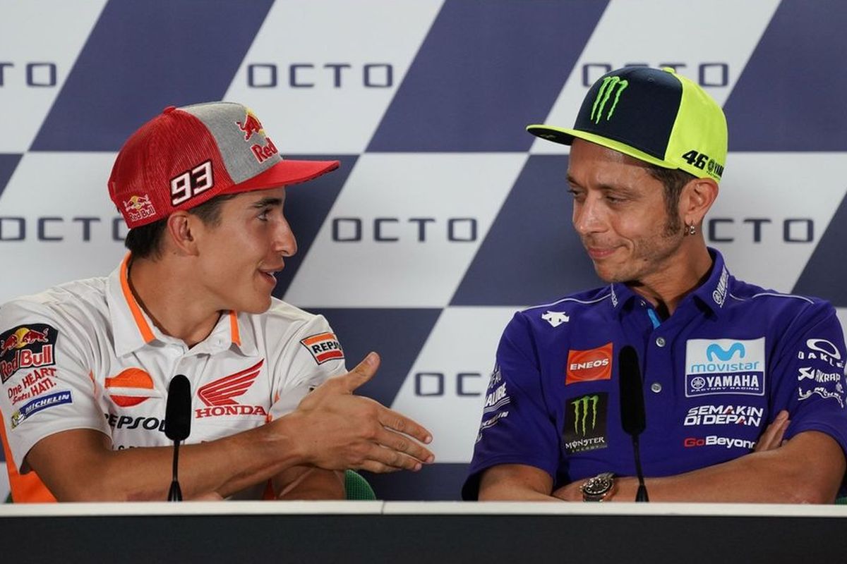 Marc Marquez atau Valentino Rossi, Akhiri Debat Siapa GOAT MotoGP?
