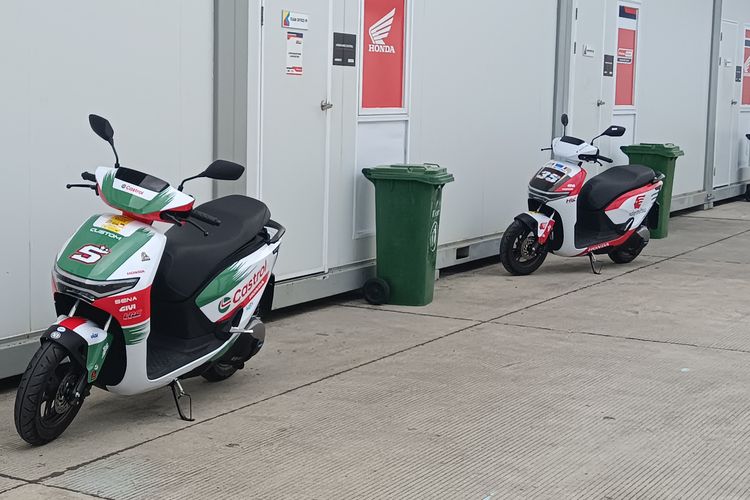 MotoGP Indonesia, motor paddock, cuv e:, Honda CUV e:, Lihat Langsung Honda CUV e: Livery Honda HRC dan LCR di Mandalika