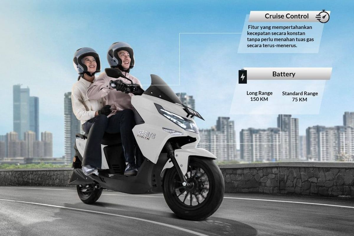 Rumor Gesits Siapkan Motor Listrik Baru GV1 Pakai Cruise Control