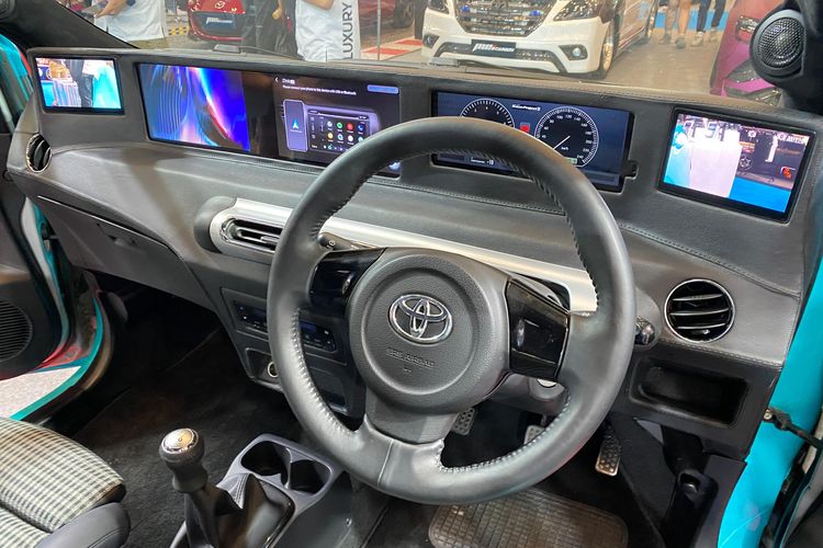 modifikasi, Modifikasi mobil, mobil, Agya, Toyota Agya, Toyota Agya Lawas Tampil Canggih dan Futuristis