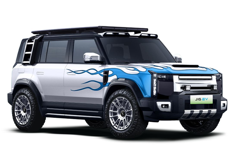 modifikasi, mobil, Chery, Chery J6, Ganteng, Modifikasi Chery J6 Pakai Motif Api