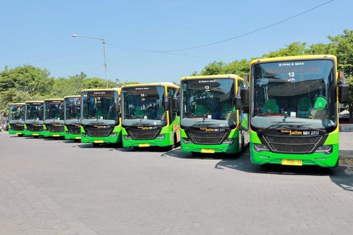 Hari Buruh, Layanan Bus Trans Jatim Seluruh Koridor Gratis
