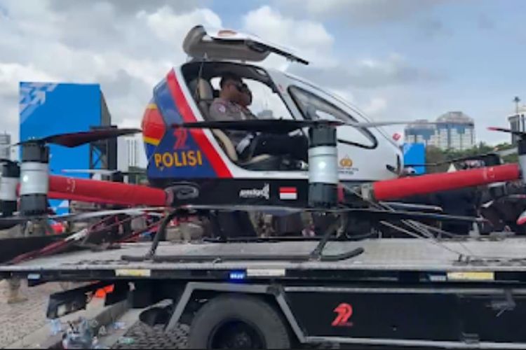 EHang 216-S, HUT Bhayangkara ke-79, Drone POLRI, Polri Bakal Pakai Drone EHang 216-S