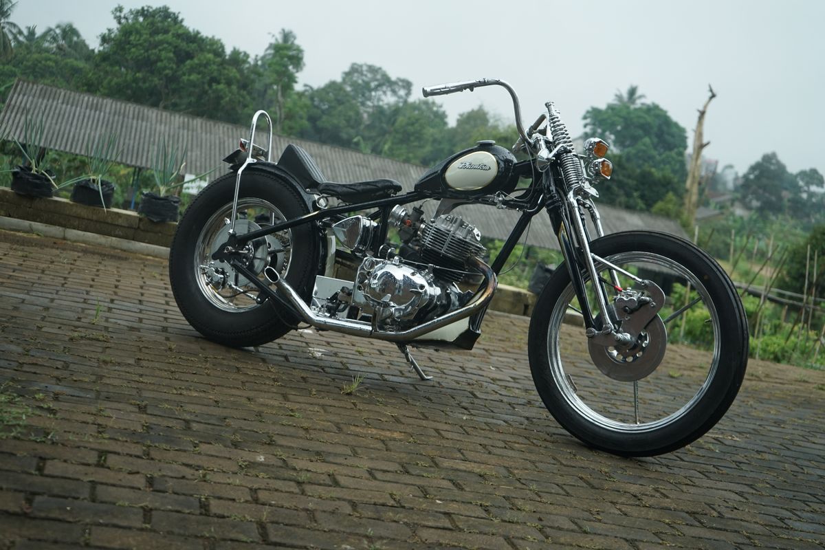 modifikasi, Chopper, motor Chopper, Honda Phantom, Honda Phantom Chopper, Minimalis dan Fungsional