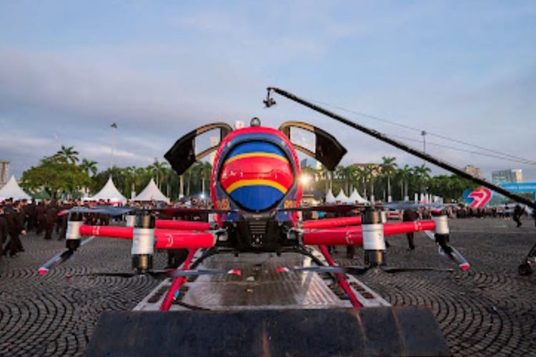 EHang 216-S, HUT Bhayangkara ke-79, Drone POLRI, Polri Bakal Pakai Drone EHang 216-S