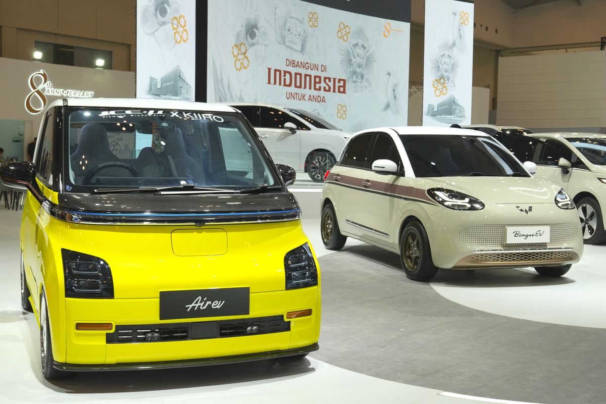 Modifikasi Mobil Listrik Rp 100 Jutaan Wuling Air ev dan Binguo EV
