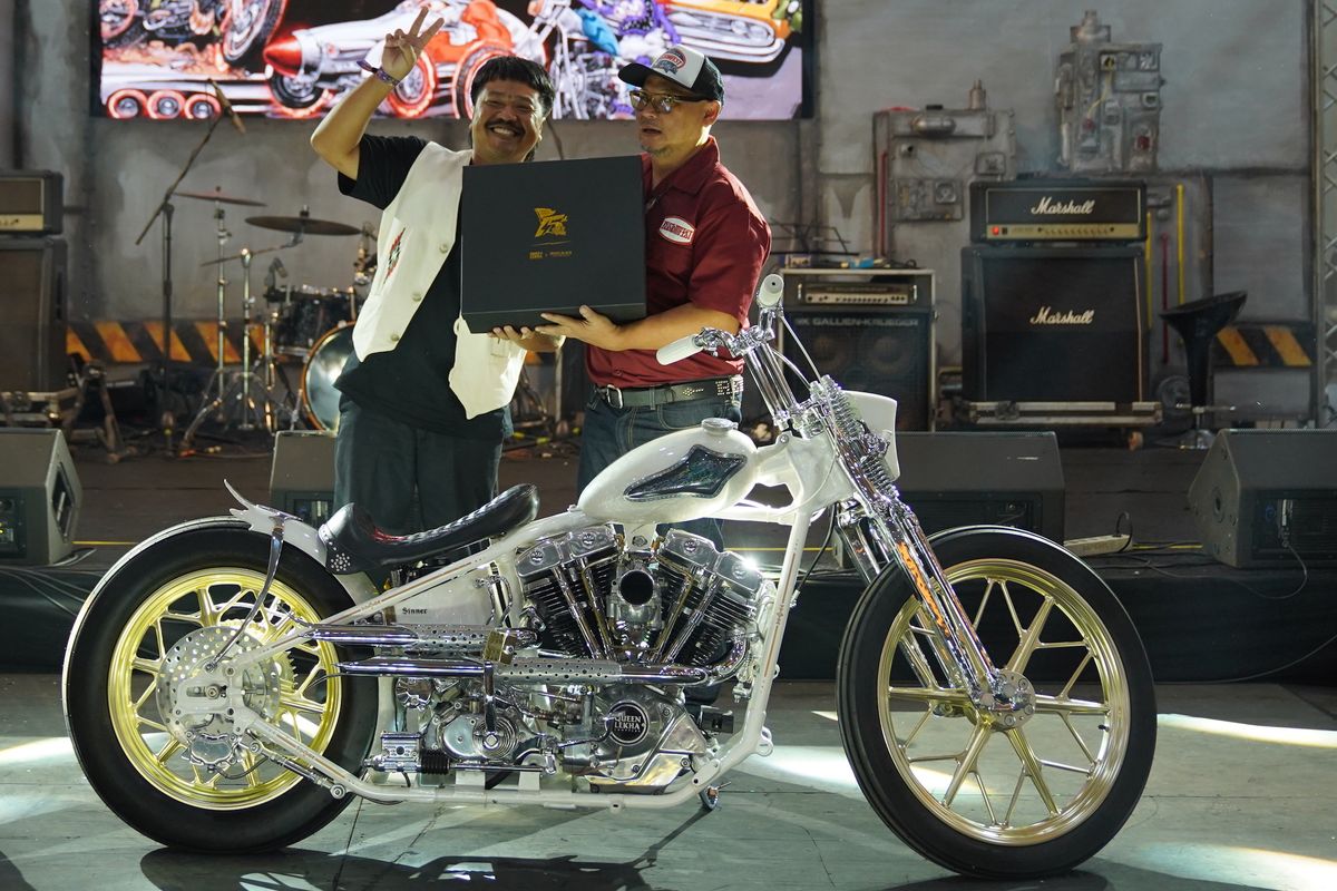yogyakarta, modifikasi, Kustom, Yokohama, Builder, shovelhead, Chevrolet, kustomfest 2025, Kustomfest 2025, Panggung Impala Low Rider dan Shovelhead 1978