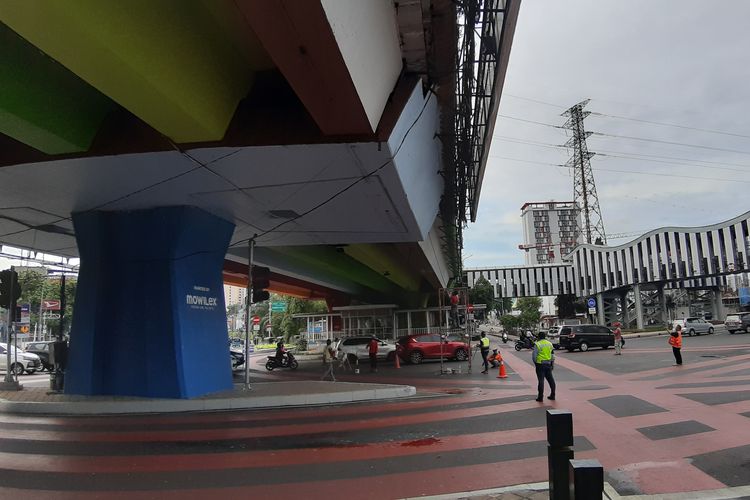 Polda Metro Jaya, rekayasa lalu lintas, Mako Brimob, Senen, mako brimob kwitang, Rekayasa Lalu Lintas di Senen Imbas Unjuk Rasa di Mako Brimob Kwitang