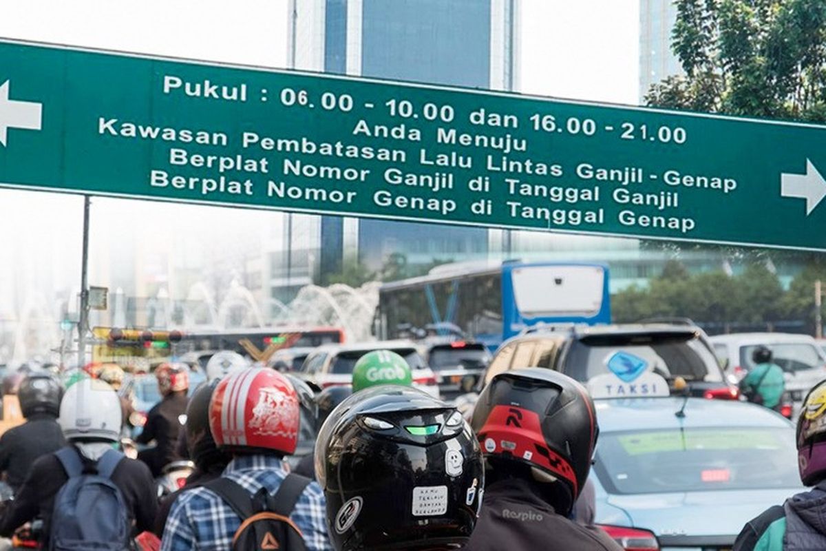 Ganjil Genap di 25 Ruas Jalan Jakarta Berlaku Hari Ini