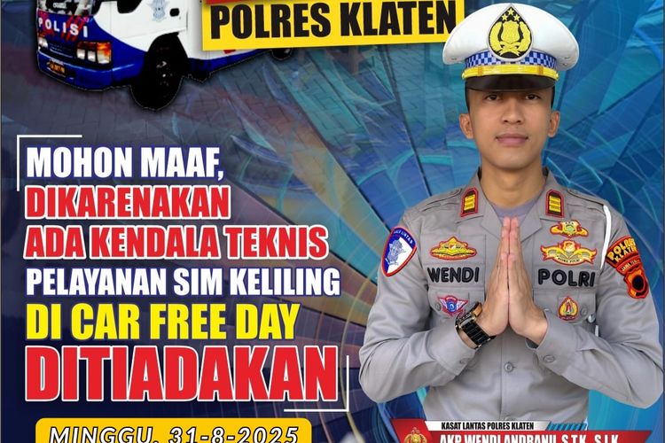 SIM keliling Klaten, Demo di Klaten, SIM keliling Klaten hari ini, Layanan SIM Keliling Klaten Diliburkan, Alasan Ada Kendala Teknis