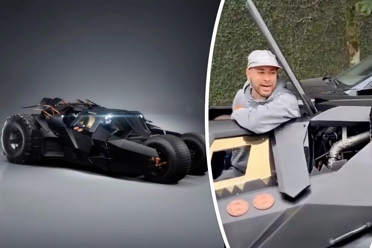 Neymar, Batmobile, Adhemar Cabral, Tumbler, neymar, tumbler, neymar batmobile, Neymar Beli Mobil Batman, Mewah tapi Ilegal