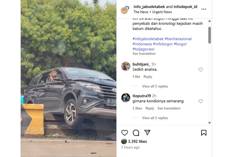 kecelakaan, Tol Jagorawi, Jasamarga, jaga jarak, mobil mogok, Belajar dari Kecelakaan Tol Jagorawi, Perilaku Pindah-pindah Lajur