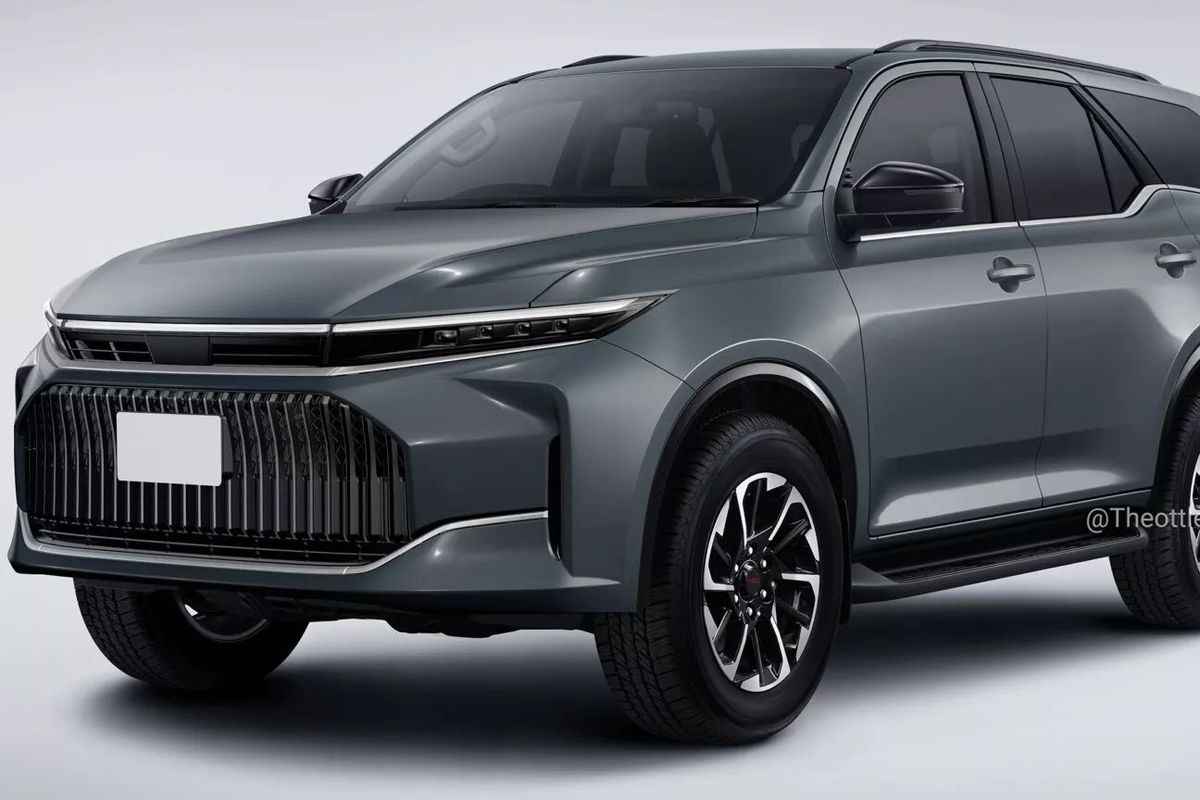 Rendering Fortuner Generasi Baru Pakai Desain Crown