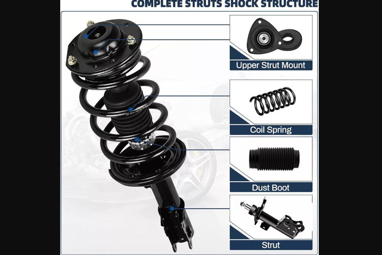 Support shock mobil, Strut bearing mobil, Struktur shock absorber mobil, Ini Perbedaan Strut Bearing dan Support Shock pada Mobil