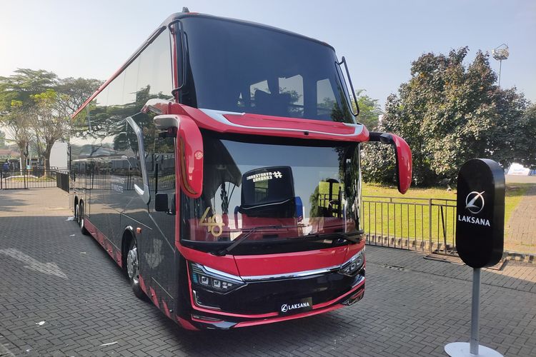 Bus Tingkat, bus AKAP, Karoseri Laksana, bodi bus, desain bus, Inovasi Karoseri Laksana, Bus Tingkat Bisa Masuk ke Kapal Feri